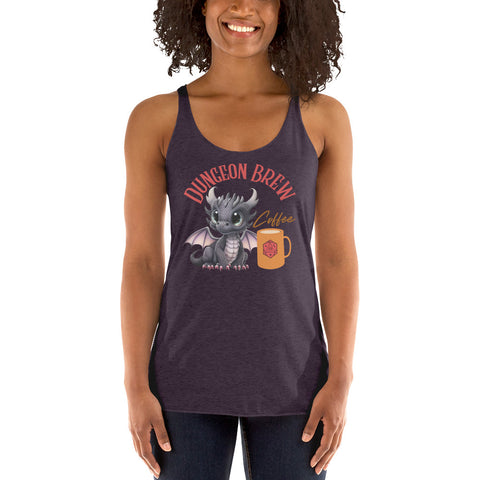 Dungeon Brew Coffee logo tank top